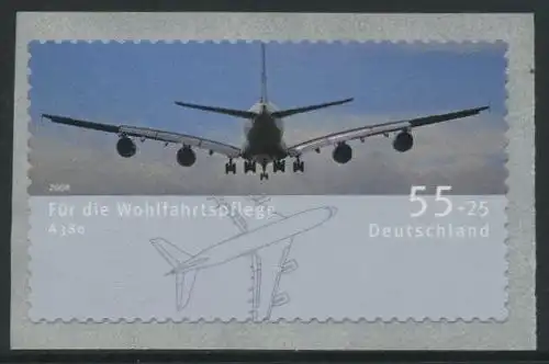 BUND 2008 Michel-Nummer 2676 postfrisch EINZELMARKE (p) -Rollenmarke/selbstklebend-