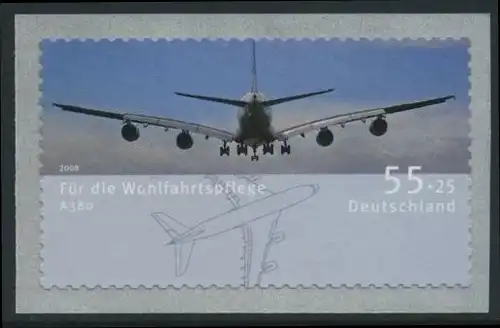 BUND 2008 Michel-Nummer 2676 postfrisch EINZELMARKE (m) -Rollenmarke/selbstklebend-