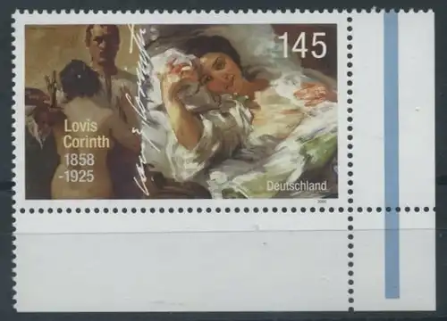 BUND 2008 Michel-Nummer 2679 postfrisch EINZELMARKE ECKRAND unten rechts