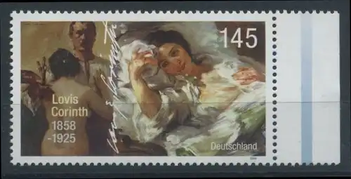 BUND 2008 Michel-Nummer 2679 postfrisch EINZELMARKE RAND rechts (b)