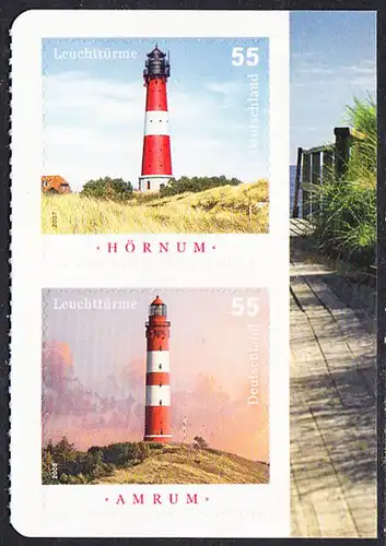 BUND 2008 Michel-Nummer 2682-2683 postfrisch vert.PAAR (b) m/Rand -aus MH/selbstklebend-