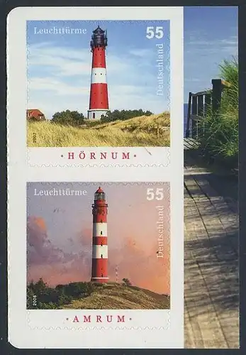 BUND 2008 Michel-Nummer 2682-2683 postfrisch vert.PAAR (a) m/Rand -aus MH/selbstklebend-