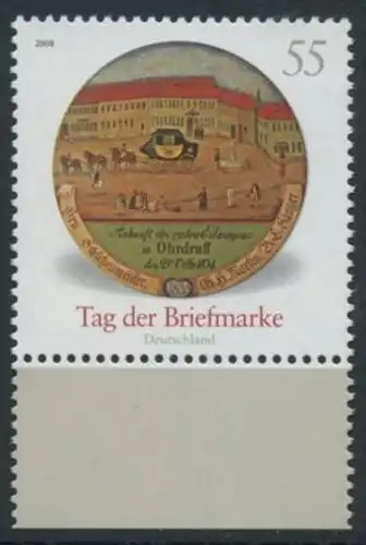 BUND 2008 Michel-Nummer 2692 postfrisch EINZELMARKE RAND unten (a)