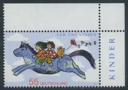 BUND 2008 Michel-Nummer 2693 postfrisch EINZELMARKE ECKRAND oben rechts