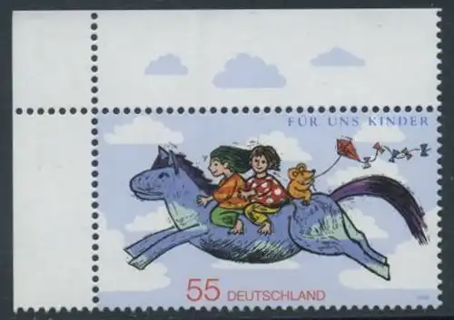 BUND 2008 Michel-Nummer 2693 postfrisch EINZELMARKE ECKRAND oben links