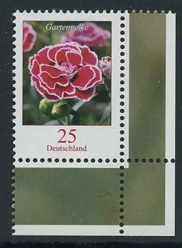 BUND 2008 Michel-Nummer 2694 postfrisch EINZELMARKE ECKRAND unten rechts