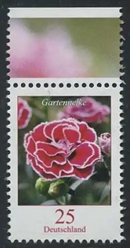 BUND 2008 Michel-Nummer 2694 postfrisch EINZELMARKE RAND oben (c)