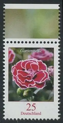 BUND 2008 Michel-Nummer 2694 postfrisch EINZELMARKE RAND oben (b)