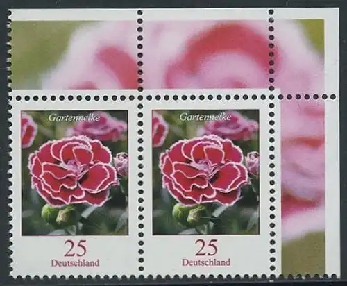 BUND 2008 Michel-Nummer 2694 postfrisch horiz.PAAR ECKRAND oben rechts