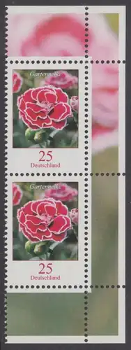 BUND 2008 Michel-Nummer 2694 postfrisch vert.PAAR ECKRÄNDER oben rechts/unten rechts