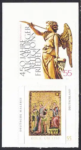 BUND 2008 Michel-Nummer 2700-2701 postfrisch vert.PAAR (a) -aus MH/selbstklebend-