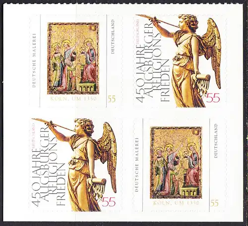 BUND 2008 Michel-Nummer 2700-2701 postfrisch BLOCK (b) -aus MH/selbstklebend-