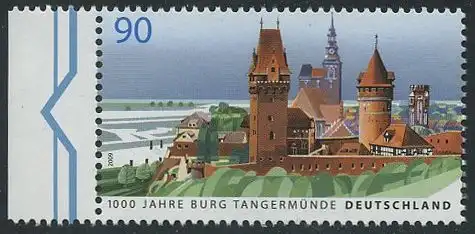 BUND 2009 Michel-Nummer 2712 postfrisch EINZELMARKE RAND links (a)