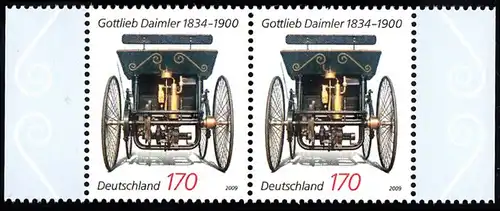 BUND 2009 Michel-Nummer 2725 postfrisch horiz.PAAR RÄNDER rechts/links (b)