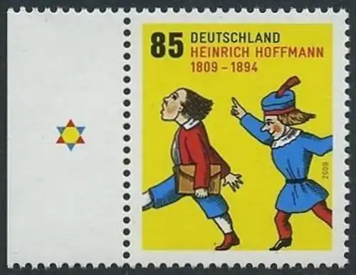 BUND 2009 Michel-Nummer 2739 postfrisch EINZELMARKE RAND links