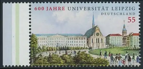 BUND 2009 Michel-Nummer 2745 postfrisch EINZELMARKE RAND links