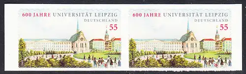 BUND 2009 Michel-Nummer 2747 postfrisch horiz.PAAR (c) -aus MH/selbstklebend-