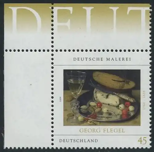 BUND 2009 Michel-Nummer 2761 postfrisch EINZELMARKE ECKRAND oben links