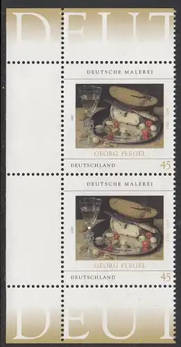 BUND 2009 Michel-Nummer 2761 postfrisch vert.PAAR ECKRÄNDER oben links/unten links