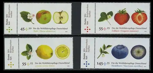 BUND 2010 Michel-Nummer 2769-2772 postfrisch SATZ(4) EINZELMARKEN RÄNDER links