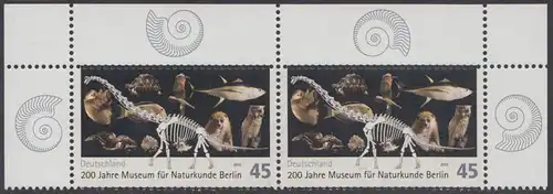 BUND 2010 Michel-Nummer 2775 postfrisch horiz.PAAR ECKRÄNDER oben rechts/oben links