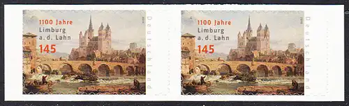 BUND 2010 Michel-Nummer 2778 postfrisch horiz.PAAR (b) -aus MH/selbstklebend-