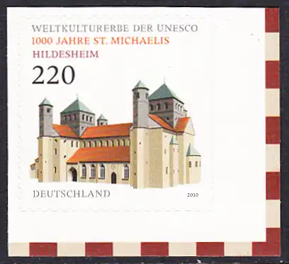 BUND 2010 Michel-Nummer 2779 postfrisch EINZELMARKE ECKRAND unten rechts (b) -aus MH/selbstklebend-