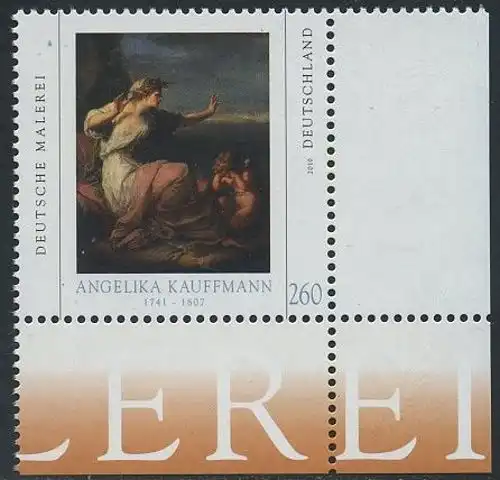 BUND 2010 Michel-Nummer 2785 postfrisch EINZELMARKE ECKRAND unten rechts