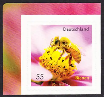 BUND 2010 Michel-Nummer 2799 postfrisch EINZELMARKE ECKRAND oben links (d) -aus MH/selbstklebend-
