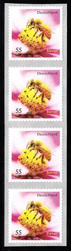 BUND 2010 Michel-Nummer 2799 postfrisch vert.STRIP(4) (c) -Rollenmarken/selbstklebend-