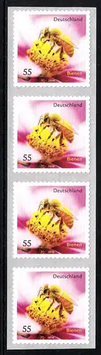 BUND 2010 Michel-Nummer 2799 postfrisch vert.STRIP(4) (d) -Rollenmarken/selbstklebend-