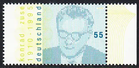 BUND 2010 Michel-Nummer 2802 postfrisch EINZELMARKE RAND rechts