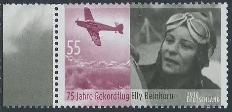 BUND 2010 Michel-Nummer 2814 postfrisch EINZELMARKE RAND links (b)