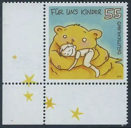 BUND 2010 Michel-Nummer 2818 postfrisch EINZELMARKE ECKRAND unten links