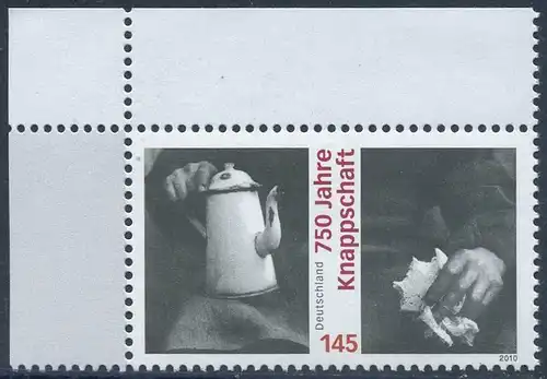 BUND 2010 Michel-Nummer 2831 postfrisch EINZELMARKE ECKRAND oben links