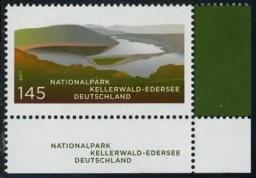 BUND 2011 Michel-Nummer 2841 postfrisch EINZELMARKE ECKRAND unten rechts