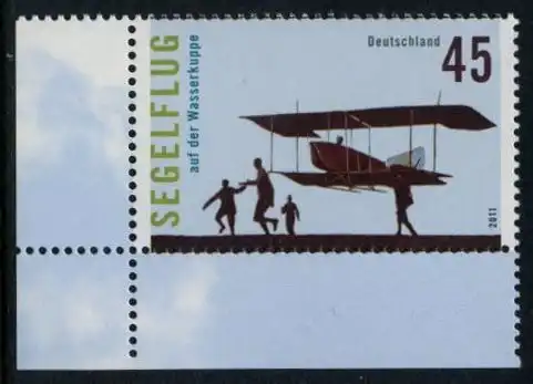 BUND 2011 Michel-Nummer 2842 postfrisch EINZELMARKE ECKRAND unten links