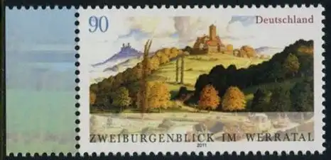 BUND 2011 Michel-Nummer 2847 postfrisch EINZELMARKE RAND links (b)