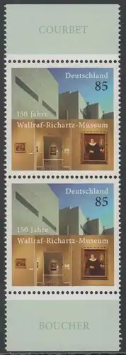 BUND 2011 Michel-Nummer 2866 postfrisch vert.PAAR RÄNDER oben/unten