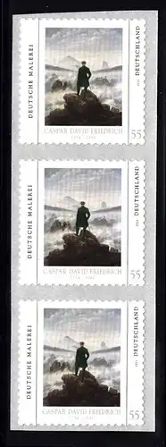 BUND 2011 Michel-Nummer 2869 postfrisch vert.STRIP(3) -Rollenmarken/selbstklebend-