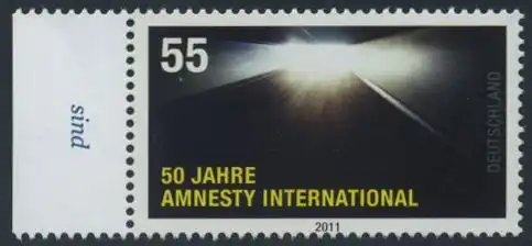 BUND 2011 Michel-Nummer 2873 postfrisch EINZELMARKE RAND links (b)