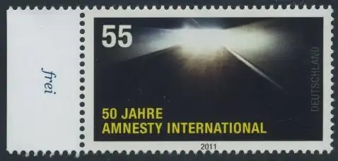 BUND 2011 Michel-Nummer 2873 postfrisch EINZELMARKE RAND links (c)