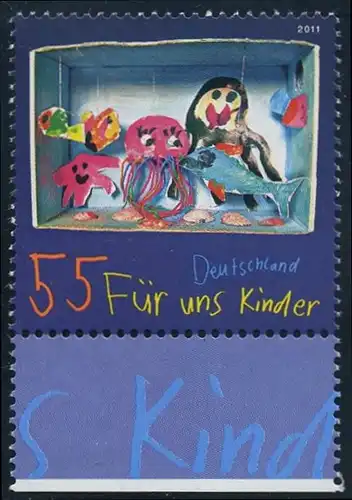 BUND 2011 Michel-Nummer 2888 postfrisch EINZELMARKE RAND unten (a)