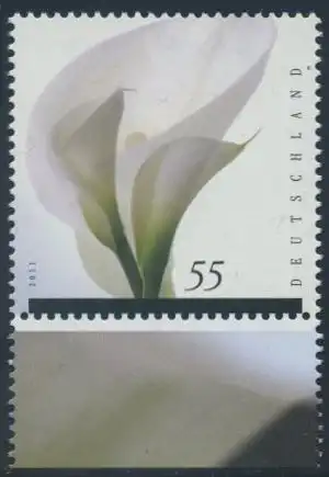 BUND 2011 Michel-Nummer 2894 postfrisch EINZELMARKE RAND unten (b)