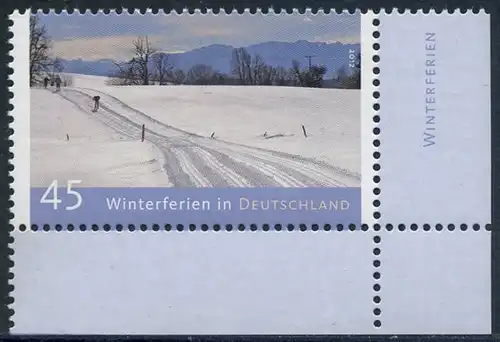 BUND 2012 Michel-Nummer 2904 postfrisch EINZELMARKE ECKRAND unten rechts