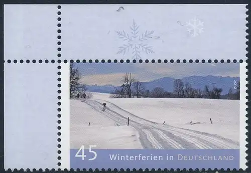 BUND 2012 Michel-Nummer 2904 postfrisch EINZELMARKE ECKRAND oben links