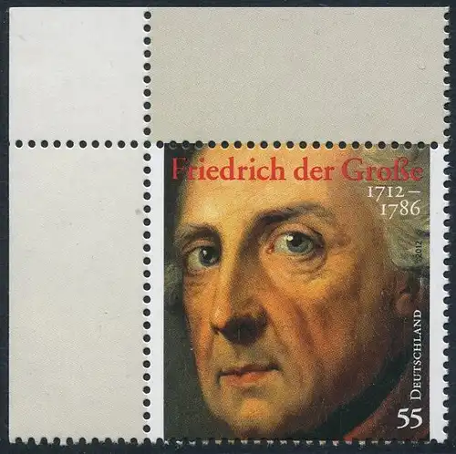 BUND 2012 Michel-Nummer 2906 postfrisch EINZELMARKE ECKRAND oben links