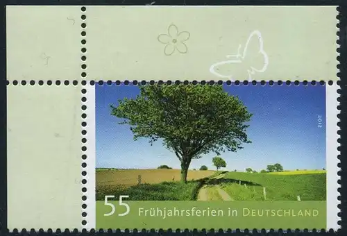 BUND 2012 Michel-Nummer 2917 postfrisch EINZELMARKE ECKRAND oben links
