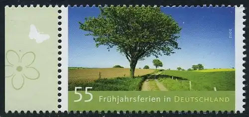 BUND 2012 Michel-Nummer 2917 postfrisch EINZELMARKE RAND links (a)