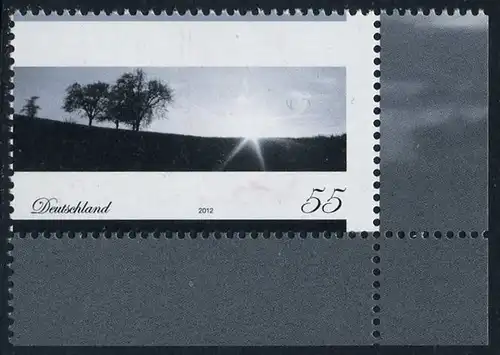 BUND 2012 Michel-Nummer 2920 postfrisch EINZELMARKE ECKRAND unten rechts